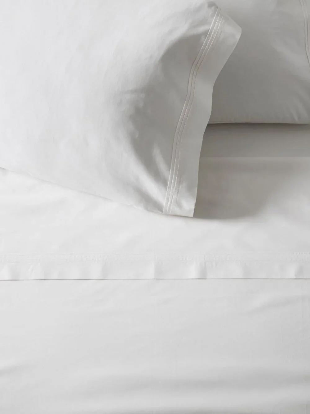West Elm Organic White Percale Cotton King Sheet Set - New!